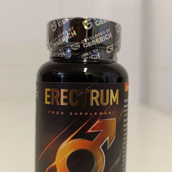Barattolo nero di Erectrum con il simbolo maschile arancione