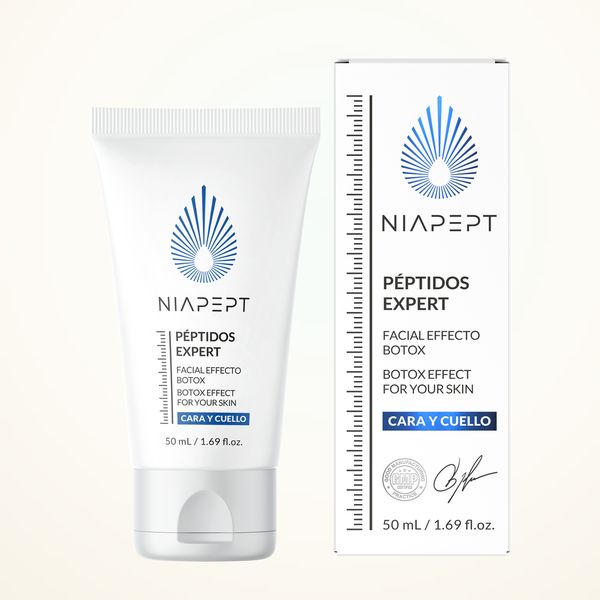 Tubo bianco di Niapept da 50 ml con la sua scatola